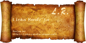 Linka Renáta névjegykártya