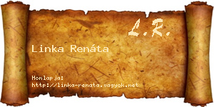 Linka Renáta névjegykártya